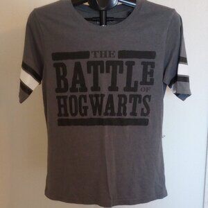 Warner Bros. Gray Harry Potter Logo Tee Varisty Sleeve XL